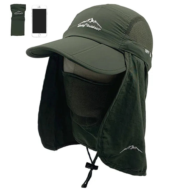 Foldable Waterproof UV Protection Visor Hat – Quick-Dry Baseball Cap with 360° Sun Shield for Men & Women, Fishing & Hiking Ross