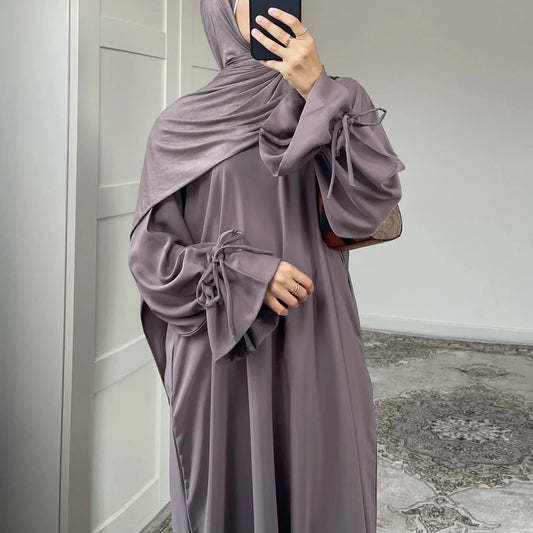 Flounce Sleeve Modest Abaya for Women – Big Hem Islamic Dress for Muslim Women Layla