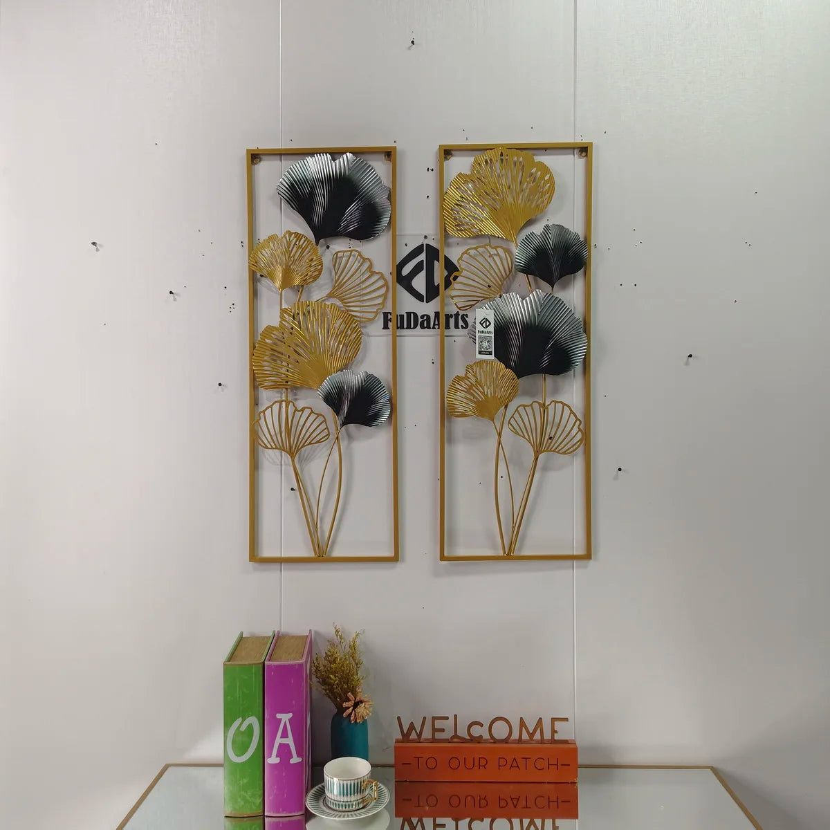 Nordic Light Luxury Metal Wall Art – Large Flower-Shaped Hanging Decor for Living Room and Home