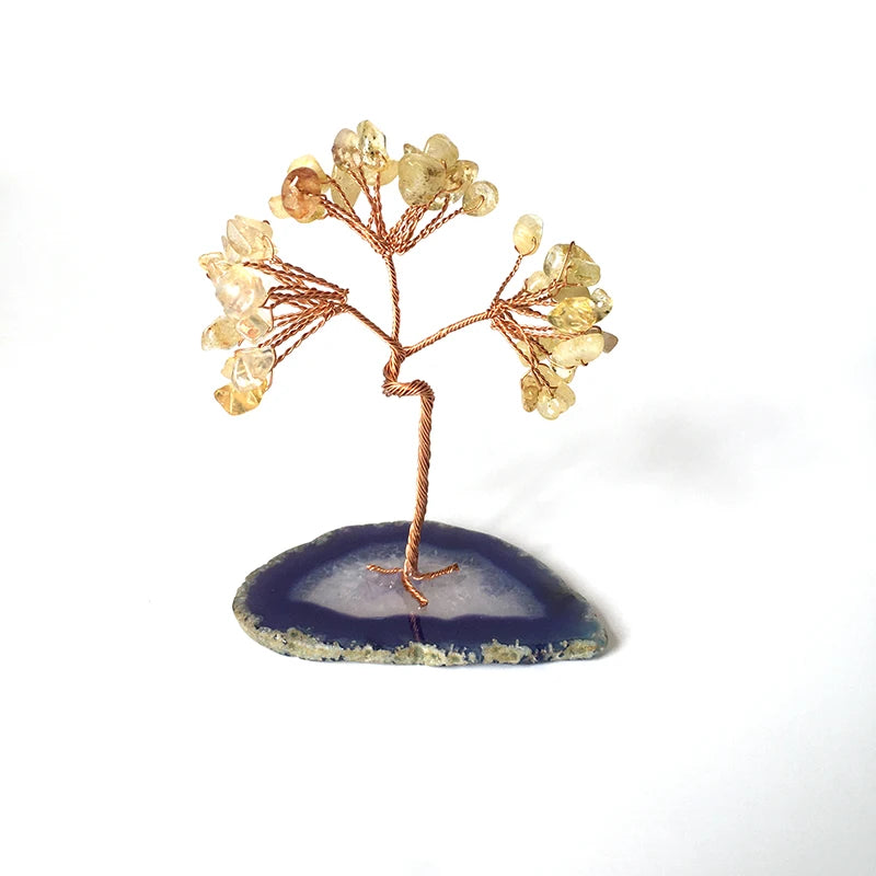 Crystal Money Tree – Natural Amethyst Tree with Healing Stones for Positive Energy, Feng Shui, and Home Decor