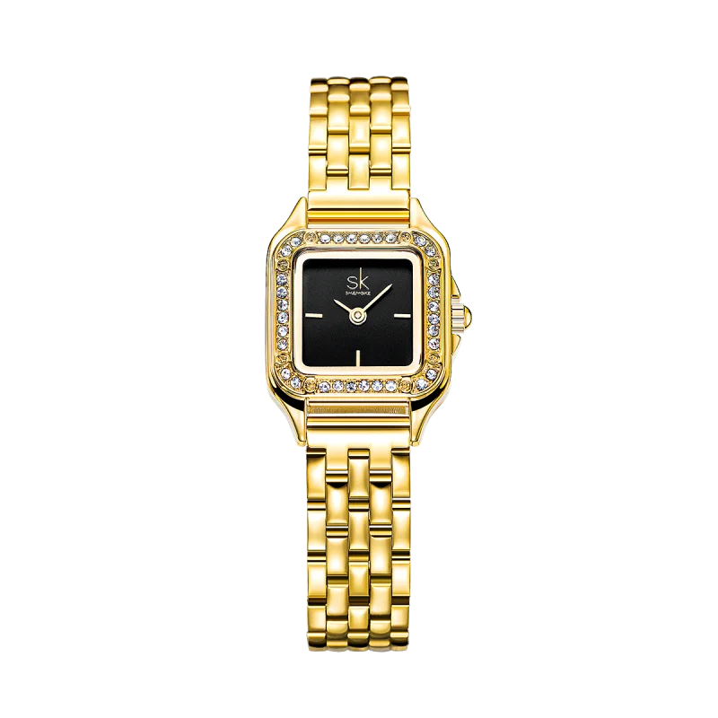 SHENGKE Elegant Square Women’s Watch – Luxury Diamond Wristwatch Gift
