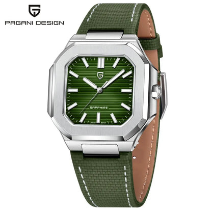 PAGANI DESIGN PD-YS019 Men's Quartz Watch - 36MM VH31, 10Bar Waterproof, Sapphire Glass, Stainless Steel Sports Reloj Hombre