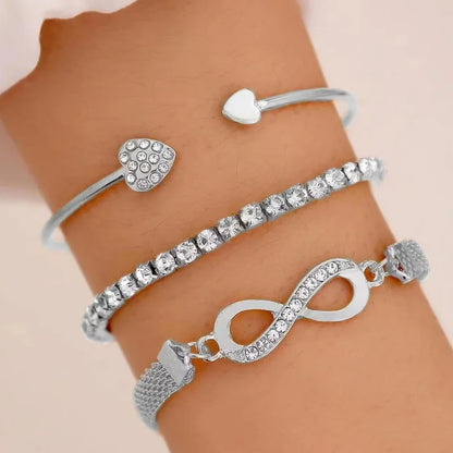 Fashion Classic Wristwatch Diamond Bracelet Women Quartz Watches Jewelry Gift Set for Ladies Susan