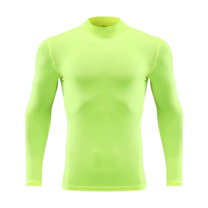 Men's Slim Fit Long Sleeve Compression T-Shirt – 190 GSM Sporty Gym Running Top Ken