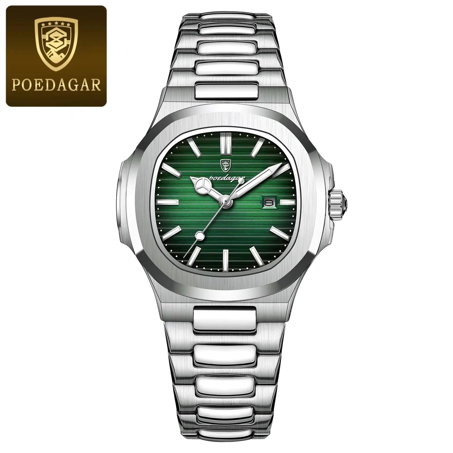 POEDAGAR 789 Ladies Luxury Watch – High-Quality Square Stainless Steel Waterproof Quartz Women's Fashion Business Watch Charlize