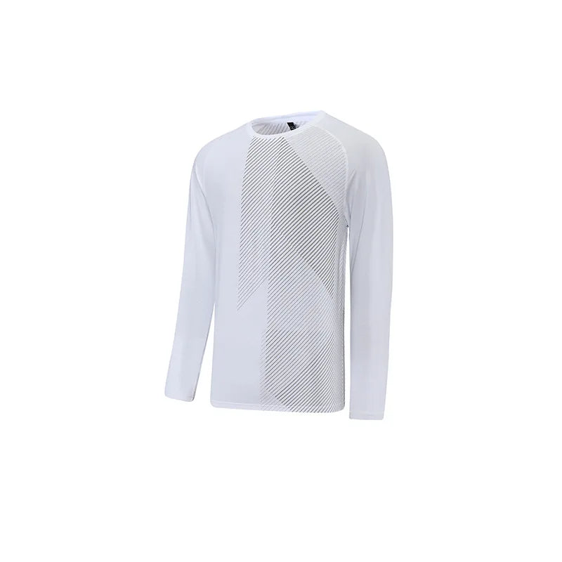 Men’s Casual Oversized Pullover – Breathable Long‑Sleeve Polyester Sports Top for Spring & Training