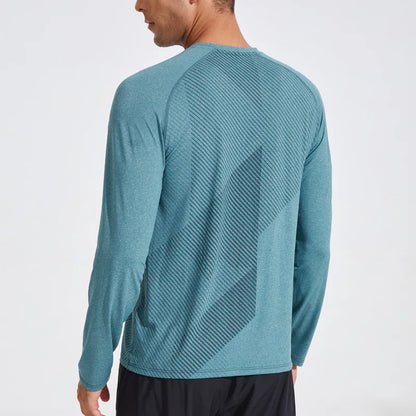 Men’s Casual Oversized Pullover – Breathable Long‑Sleeve Polyester Sports Top for Spring & Training