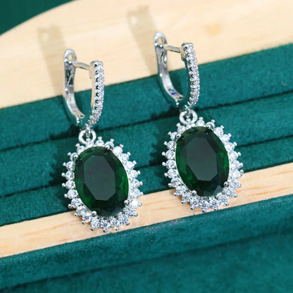 925 Sterling Silver Women's Jewelry Set – Classic Zircon Earrings, Necklace, Pendant & Ring | Bridal Wedding Party & Dating Gift Josiane