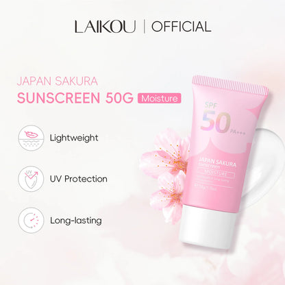 Sakura Facial Body Sunscreen Skin Protective Face Skin Sunscreen Spf50