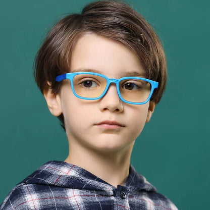 Blue Light Blocking Glasses for Kids – Comfortable Silica Gel Frames for Gadget and Screen Use Arden