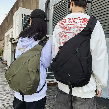Japanese Style Tactical Techwear Waterproof Sling Bag – Multifunctional Crossbody Motorcycle Shoulder Backpack Orson