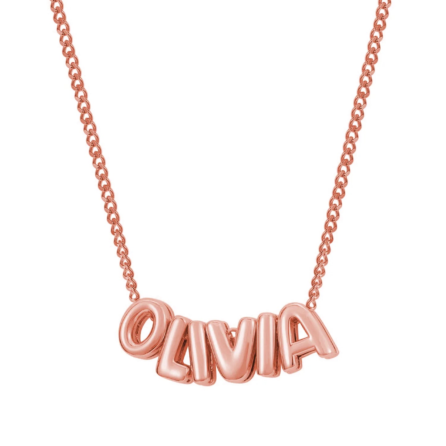 Personalized Custom Name Necklace – 18K Gold Plated Stainless Steel Letter Pendant Jewelry for Women & Couples