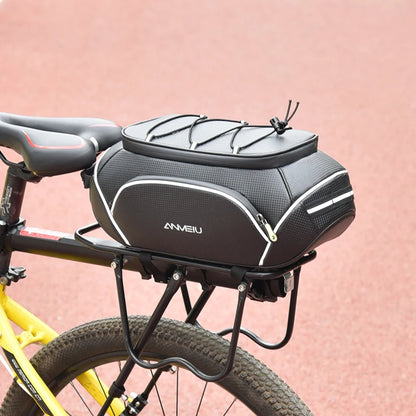 High-Reflective 8L Bicycle Rear Saddle Bag – Waterproof PU Cargo Bag for Luggage Racks, Multi-Functional Rear Seat Bag for Cycling Marcel