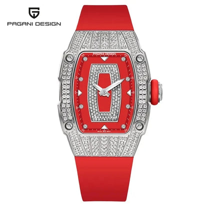 PAGANI DESIGN PD-YS013 – 2023 Luxury Women's Quartz Watch with Diamond Accents, Elegant Fashion Ladies Wristwatch for Gifting