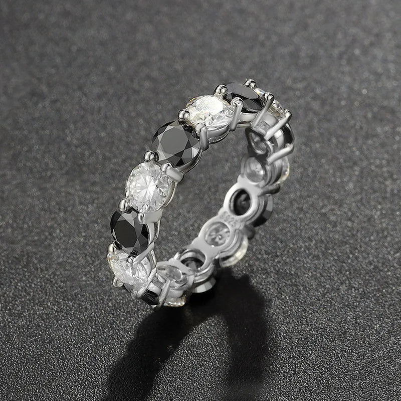 0.5Ct S925 Silver Moissanite Couple Rings | Single Row Diamond Design | Perfect for Birthdays & Special Occasions Katherine