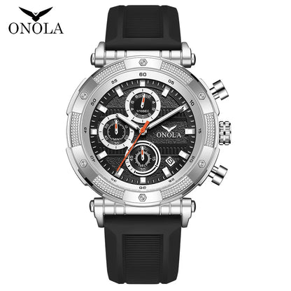 ONOLA 6859 Men’s Quartz Watch – Fashionable, Luminous Hands, Date Calendar, Waterproof