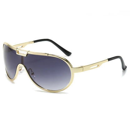 High-End Oversized Metal Frame Sunglasses - Shades for Men & Women, Perfect for Driving Rowan