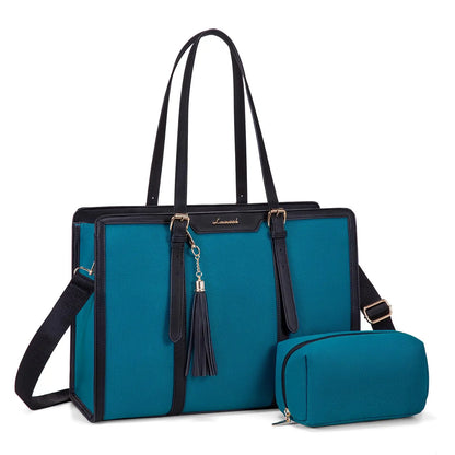 LOVEVOOK Laptop Tote Bag Set | 15.6/17 inch Briefcase for Women, Work & Travel Shaira
