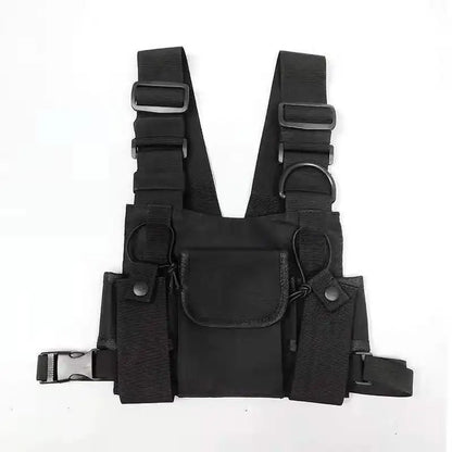 Unisex Hip-Hop Tactical Chest Bag – Streetwear Shoulder Vest Bag with Multifunctional Pockets for Outdoor, Waist, and Everyday Use Felix