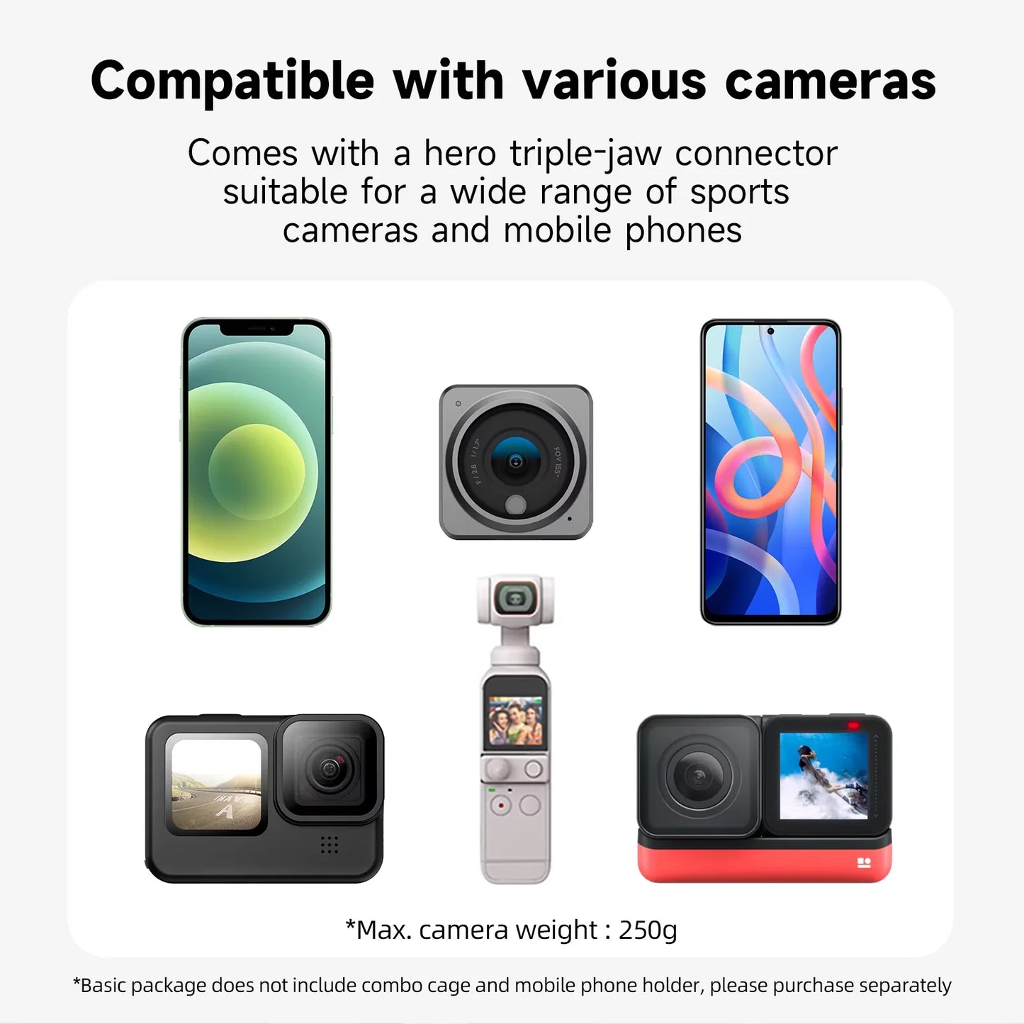 TELESIN 360° Rotating Magnetic Backpack Clip Mount | Clamp Holder for GoPro Hero 12-6, Insta360, DJI Action Cameras