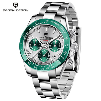 PAGANI DESIGN 1644 Men's Luxury Quartz Watch - High-Quality Sport & Business Waterproof Wristwatch Relogio Masculino