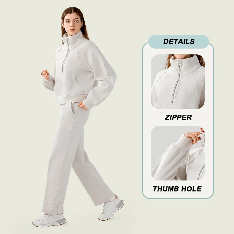 Women's Winter Fitness Jacket | High-Quality Yoga Sportswear & Warm Workout Outfit