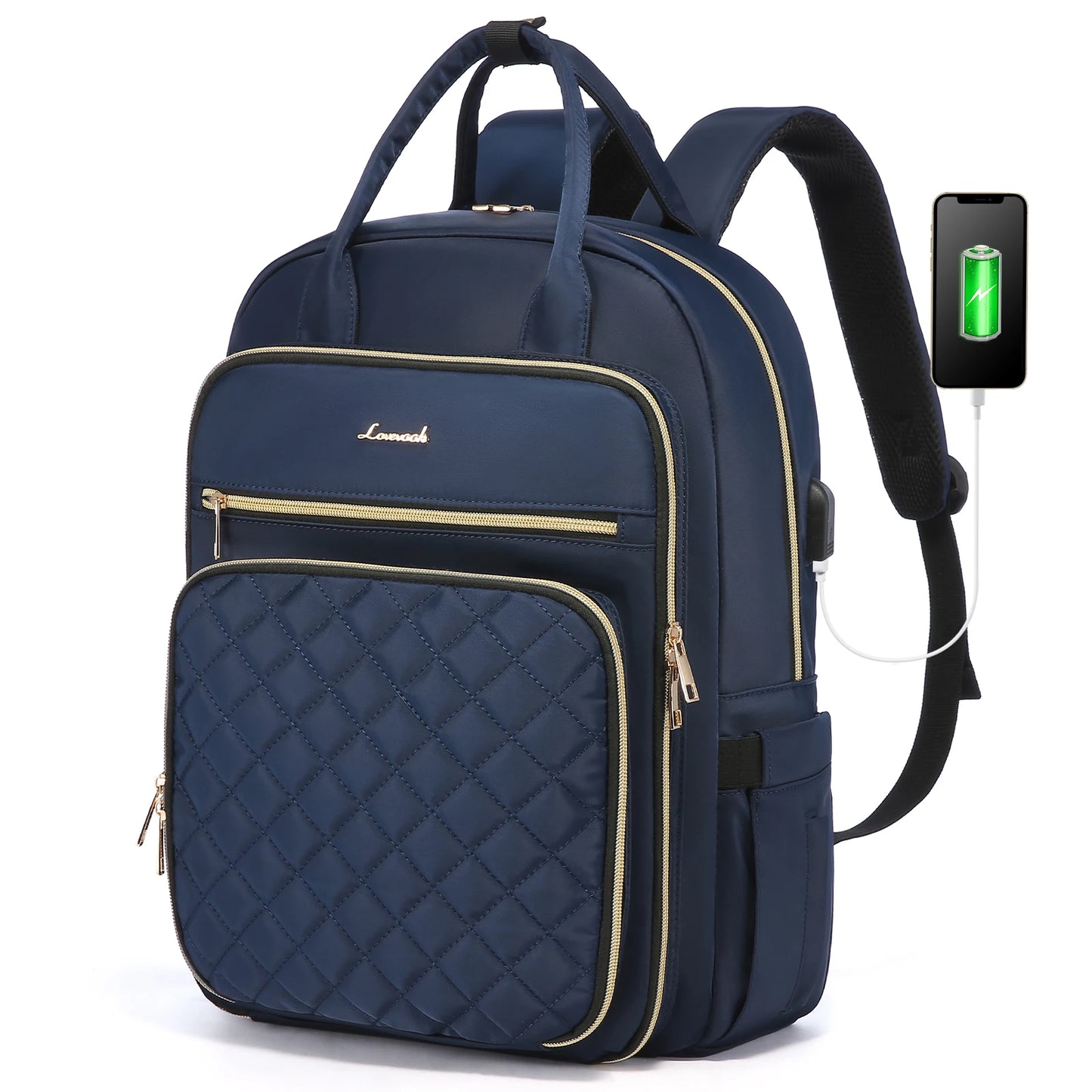 LOVEVOOK Fashion Travel Backpack | Water-Resistant, Multi-Pocket College Bookbag for Women, Fits 15.6" & 17" Laptops