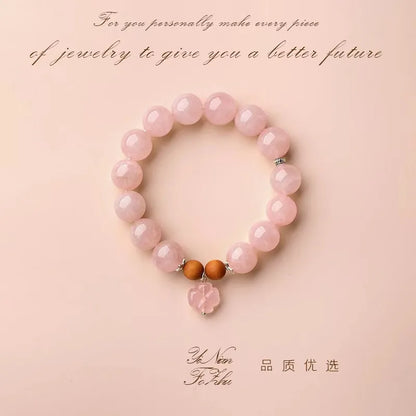 Natural Crystal Bracelet – Original Madagascar Design, Elegant Fidelity Horse Charm, Perfect Gift for Women and Friends