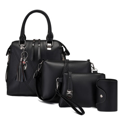 Fashion PU Leather Tote Bag Set for Women – Stylish Chain Shoulder Bags and Handbags Hannah
