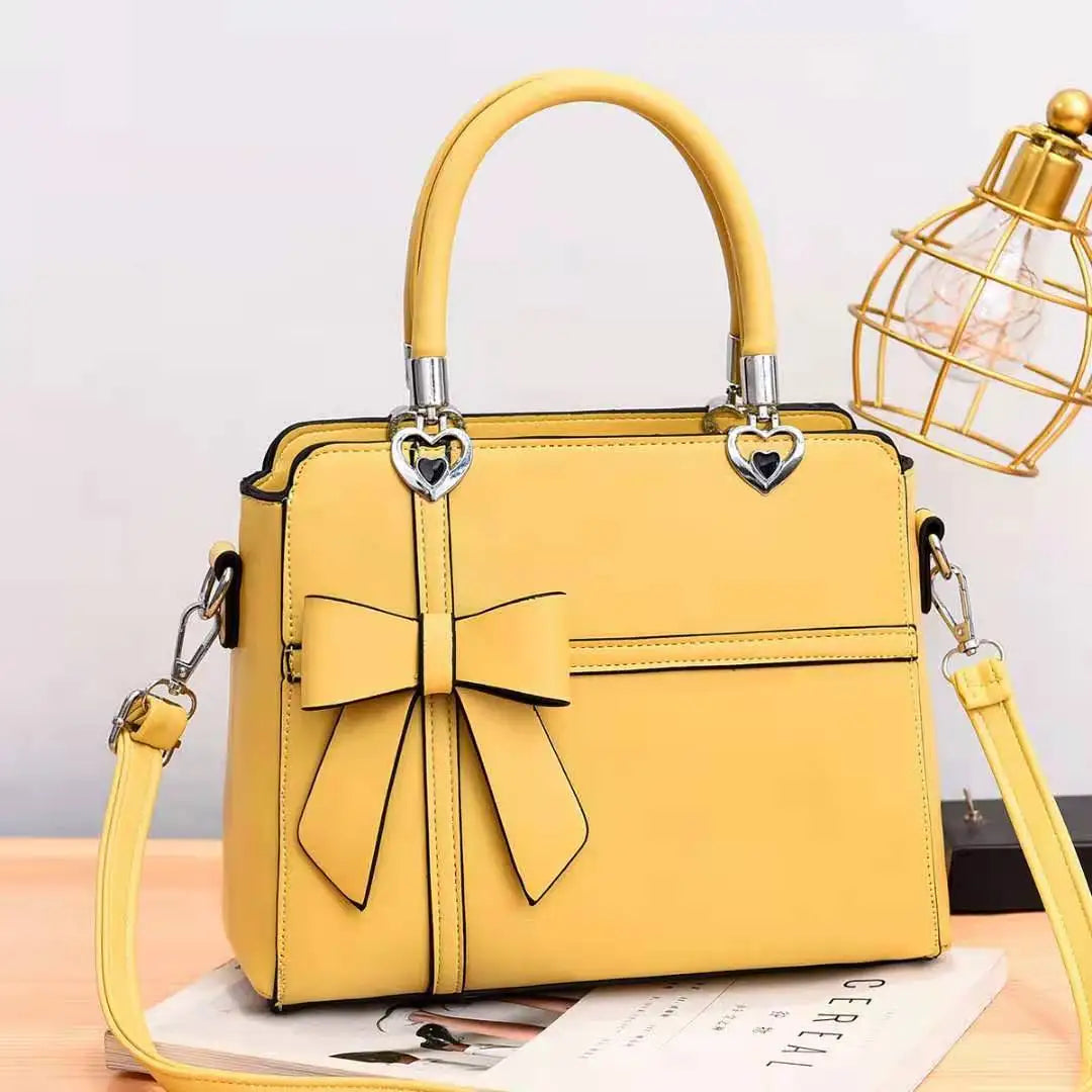 Women's Handbag with Bow Knot - Casual Zipper Tote, Crossbody & Shoulder Bag Avery