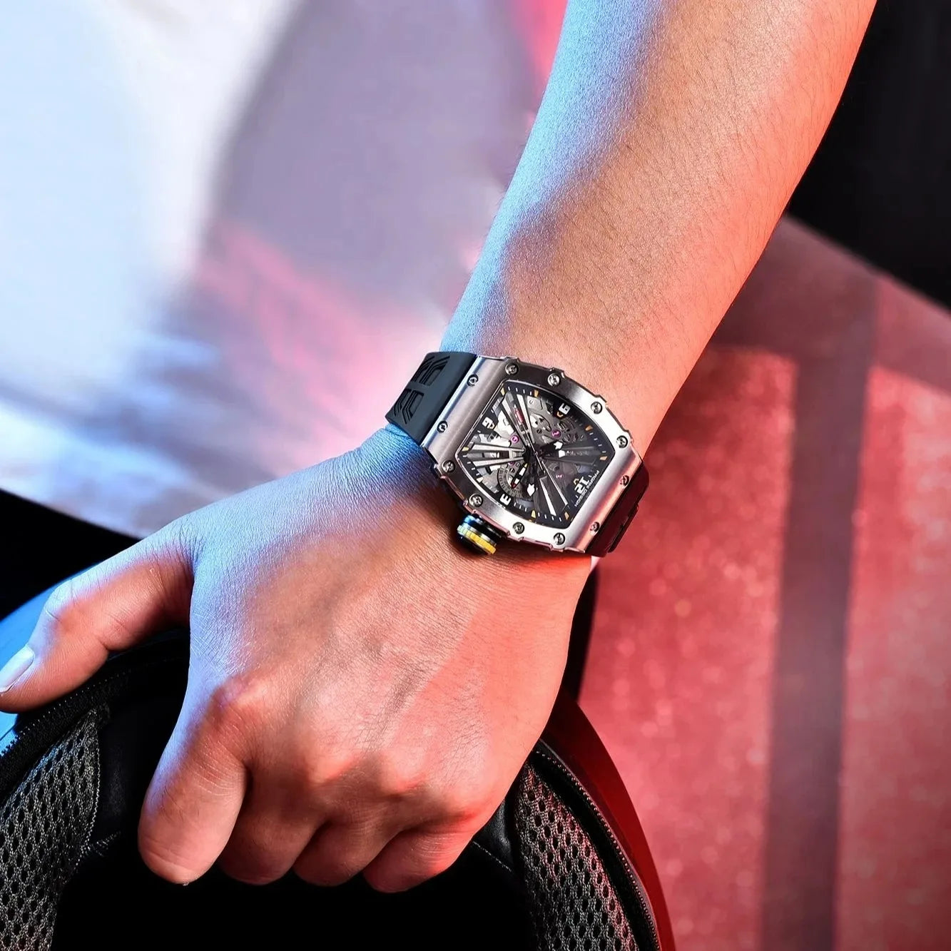 PAGANI DESIGN PD‑1738 Men’s Quartz Watch | Luxury Sport Wristwatch with Sapphire Glass, Stainless Steel, Waterproof (VH65 Movement)