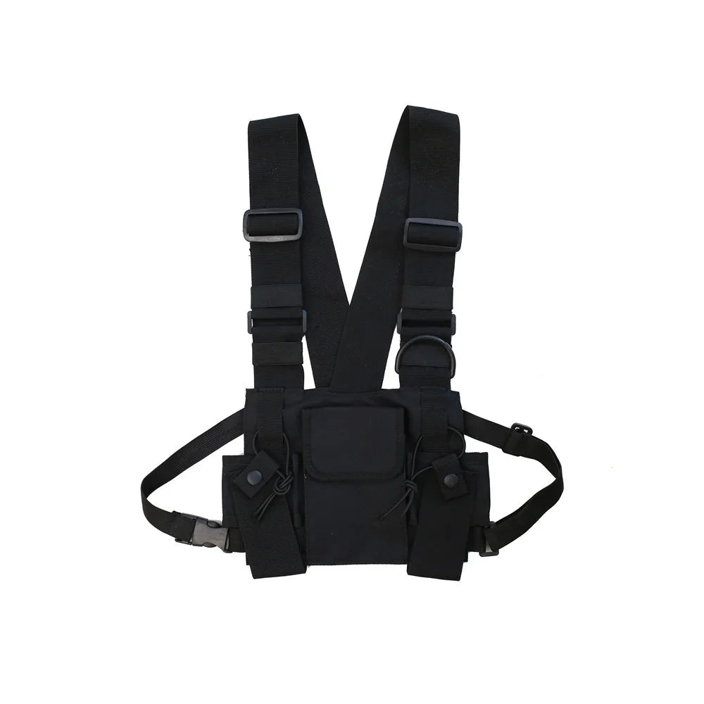 Unisex Hip-Hop Tactical Chest Bag – Streetwear Shoulder Vest Bag with Multifunctional Pockets for Outdoor, Waist, and Everyday Use Felix