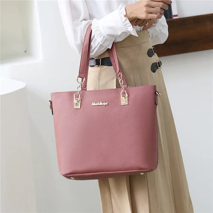Women's Summer Handbags - 3-Piece Shoulder Bag Set | Stylish & Simple Ladies' Tote, Crossbody, and Purse Buyeon