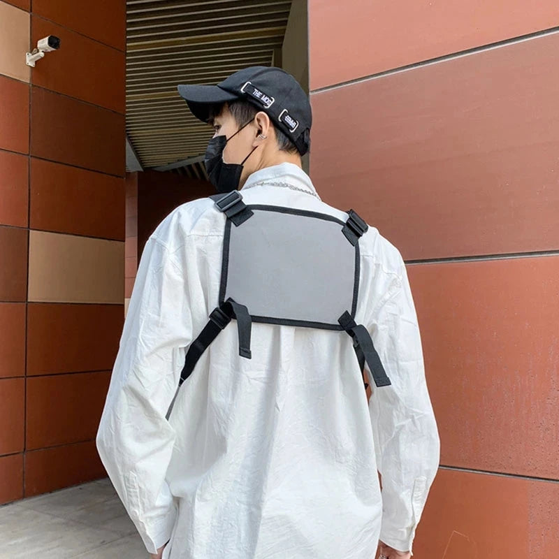 Men's and Women's Fashion Chest Bag – Trendy Streetwear Vest Style with High-Capacity, Wear-Resistant Oxford Design for Motorcycle and Hip-Hop Lucas