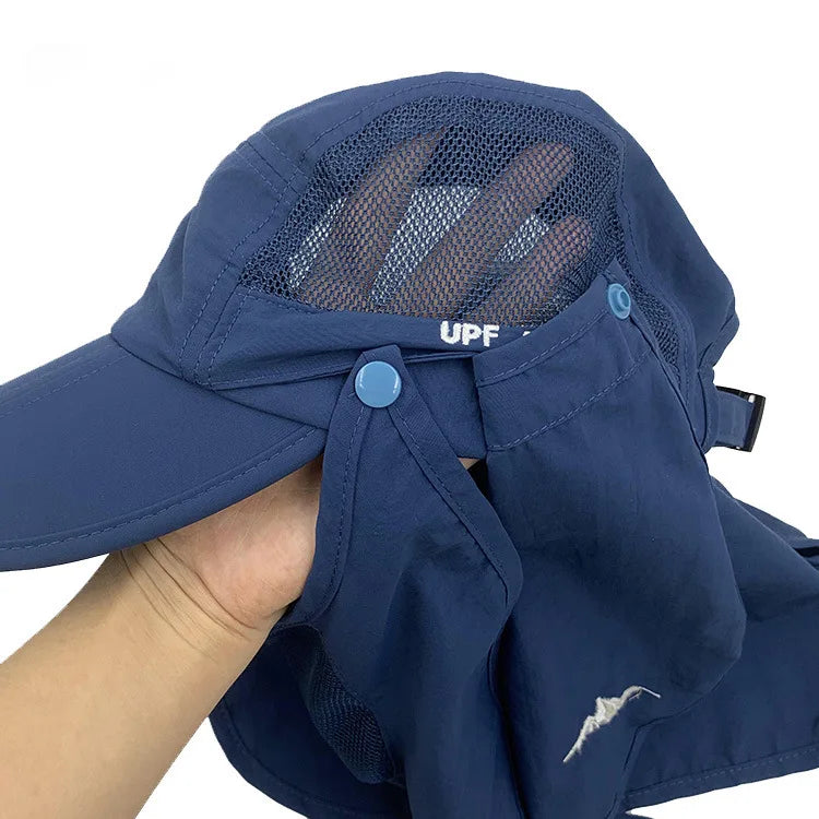 Foldable Waterproof UV Protection Visor Hat – Quick-Dry Baseball Cap with 360° Sun Shield for Men & Women, Fishing & Hiking Ross