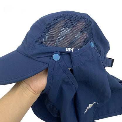 Foldable Waterproof UV Protection Visor Hat – Quick-Dry Baseball Cap with 360° Sun Shield for Men & Women, Fishing & Hiking Ross
