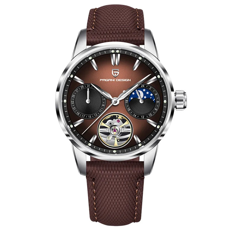 PAGANI DESIGN YS021 Men’s Automatic Mechanical Watch | 41mm Stainless Steel Luxury Wristwatch, 100M Waterproof