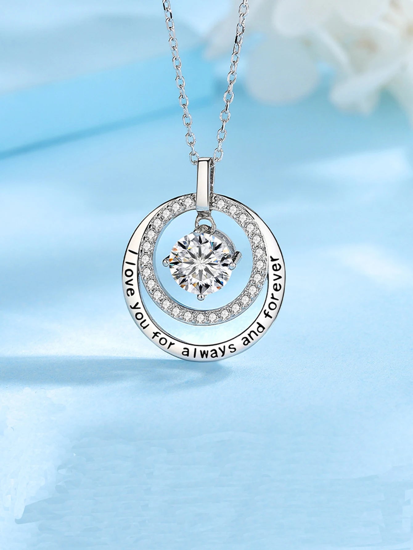 925 Sterling Silver Gold-Plated Statement Necklace – Geometric Moissanite & Zircon Pendant Jewelry for Women Pauline