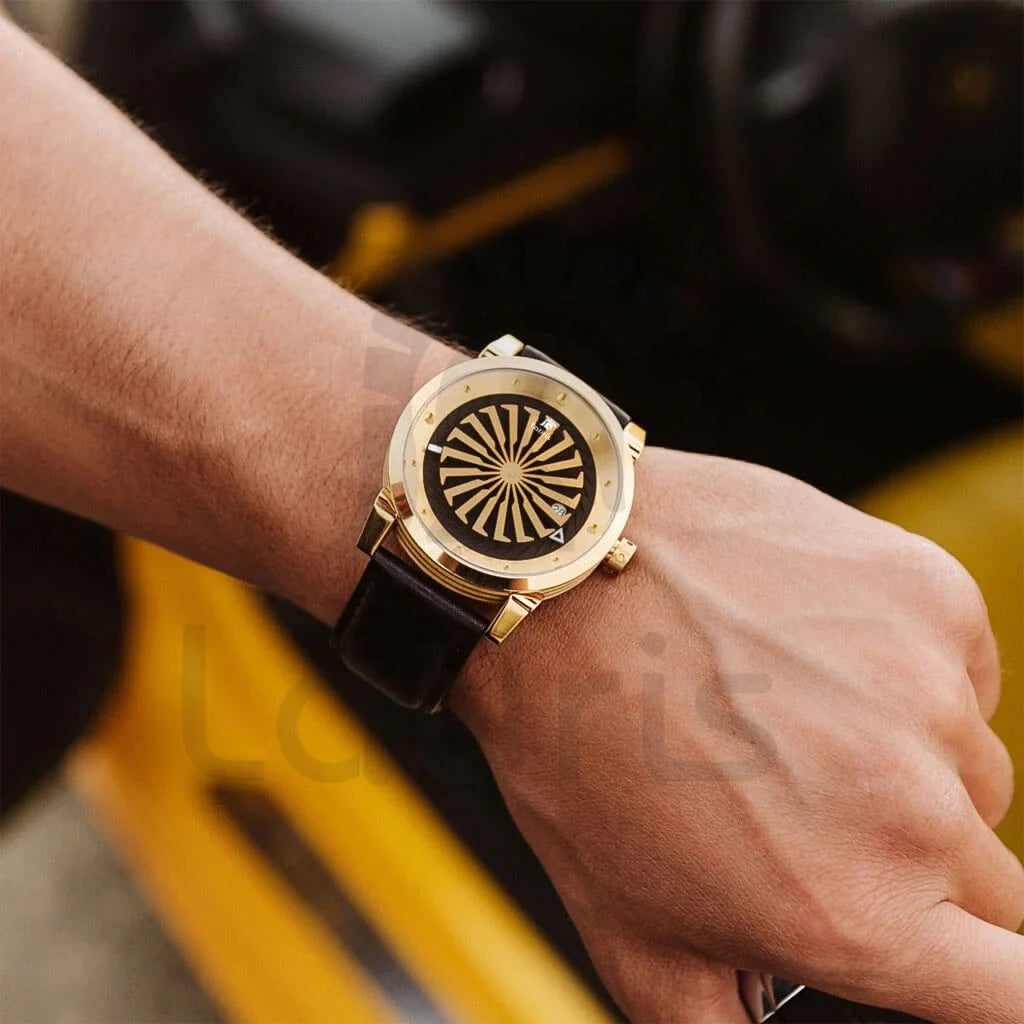 Roulette Men’s Luxury Automatic Watch | Sapphire, Auto Date, Leather Strap, Limited Edition Kelsier