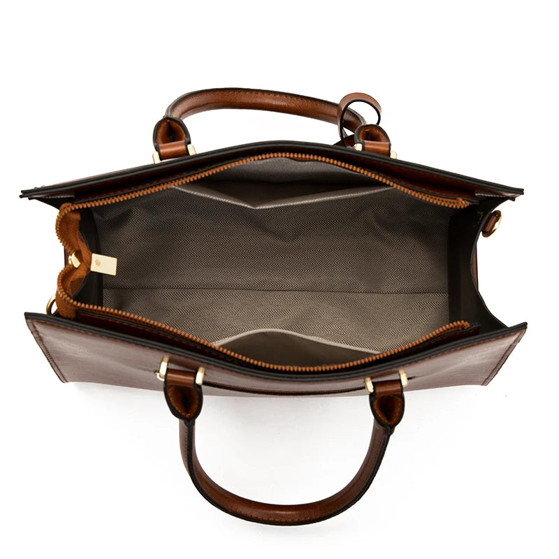 Trendy Women’s Handbag Sets – Fashionable High-Capacity Bags with Unique Cover and Clutch Cheska