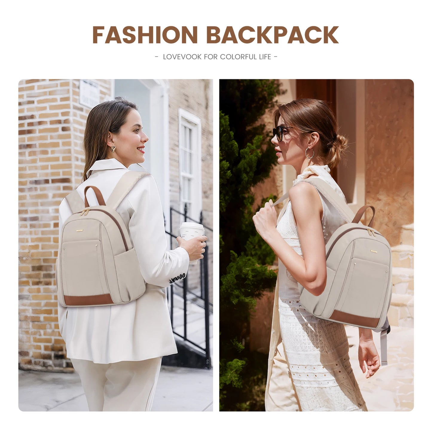 Backpack for Women & Teens - Lightweight, Stylish School and Daypack for Girls