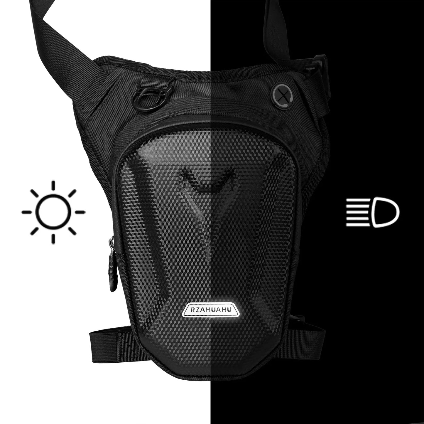 Waterproof Motorcycle Drop Leg Bag for Men & Women - Outdoor Riding, Cycling, Tactical Travel Waist Bag, Fanny Pack, Hip Belt, Bum Bag Lionel