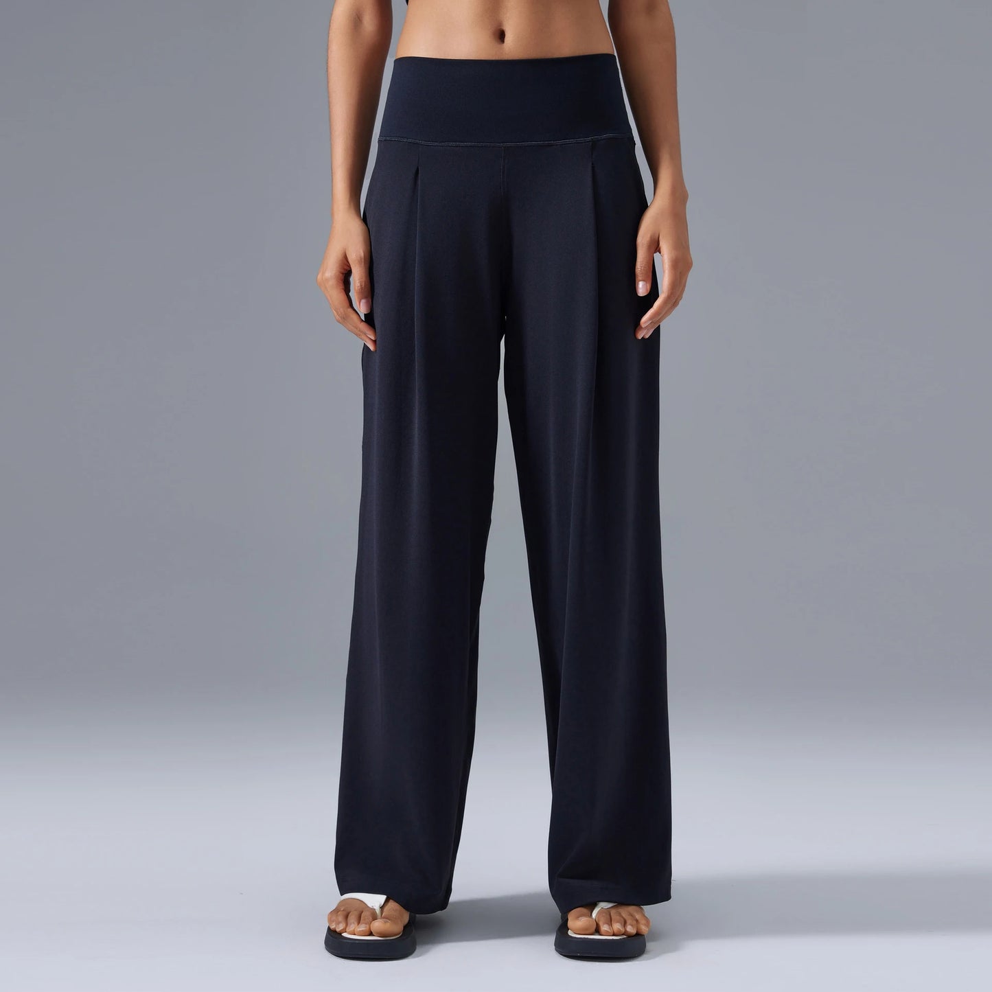 Women's Wide-Leg Yoga Pants - High-Waisted, Flowy Lounge Sweatpants with Pockets for Casual, Workout, and Pajama Wear Karylle