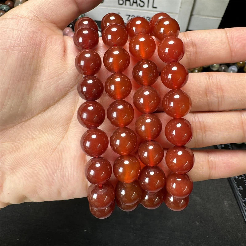 10MM Rose Quartz Healing Crystal Gemstone Beaded Stretch Bracelet – Energy, Love & Perfect Gift