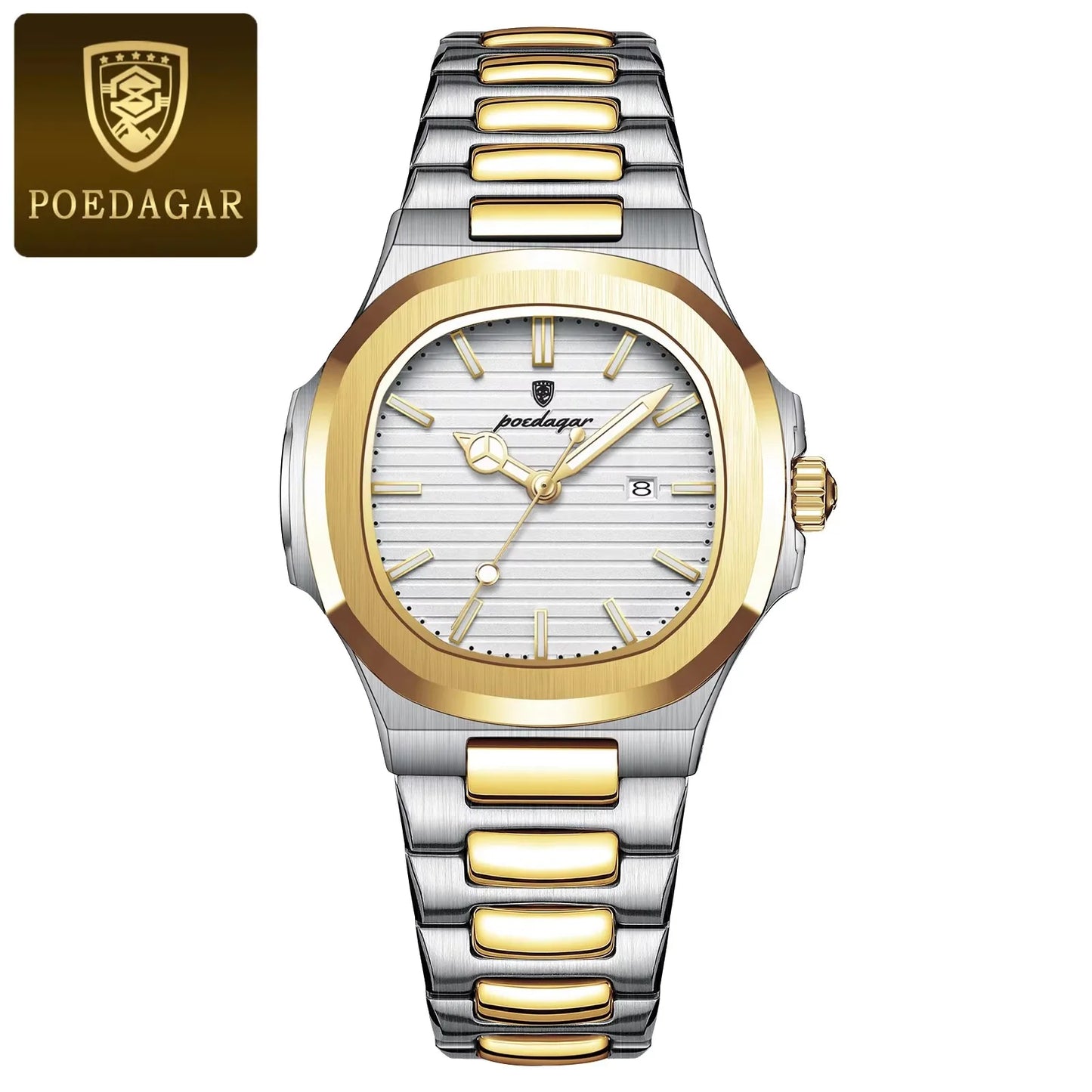 POEDAGAR 789 Ladies Luxury Watch – High-Quality Square Stainless Steel Waterproof Quartz Women's Fashion Business Watch Charlize