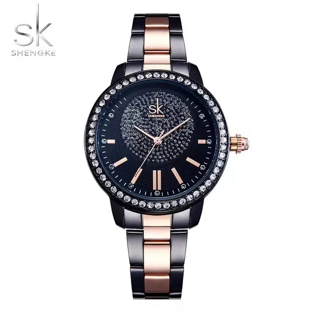 SK 0075 Luxury Women’s Watch – High-Quality Waterproof Luminous Leather Quartz Wristwatch Viola