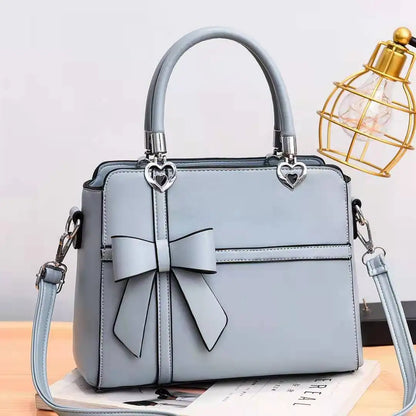 Women's Handbag with Bow Knot - Casual Zipper Tote, Crossbody & Shoulder Bag Avery