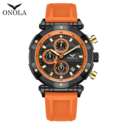 ONOLA 6859 Men’s Quartz Watch – Fashionable, Luminous Hands, Date Calendar, Waterproof