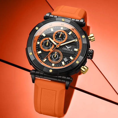 ONOLA 6859 Men’s Quartz Watch – Fashionable, Luminous Hands, Date Calendar, Waterproof