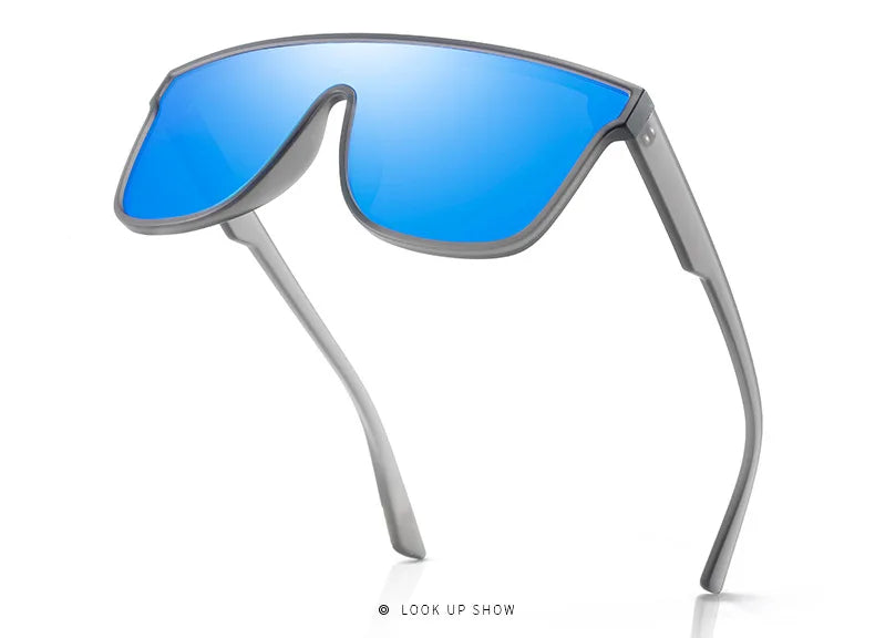 Polarized Large Frame Sunglasses - UV Resistant, High-Quality One-Piece Casual Shades Tatum